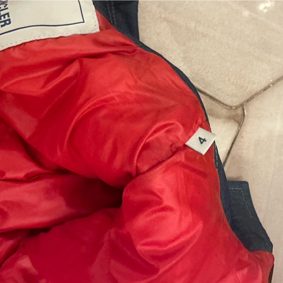 Moncler light puffer jacket denim-like EUC size 4 - Picture 13 of 16